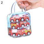 Mini voiture de pompiers pour enfants, 6 pi�ces, v�hicule, jouet