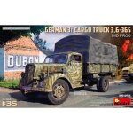 Miniart - maquette camion german 3t cargo truck 3, 6 - 36s mid prod miniart35456 1:35 maquette char promo ...
