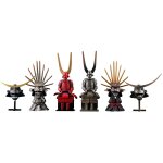 Miniature cube miniq sengoku armor collection painted in pvc, complete with 8 pieces in a box [import ...