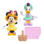 Minnie mouse minnie - blister 2 figurines 7, 5 cm avec accessoires - tea party