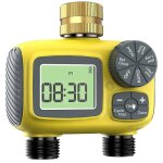 Minuterie d'arrosage de jardin  cran lcd, minuterie d'arrosage  deux zones, systme de contrle d'arrosage ...