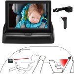 Miroir de si�ge de voiture antichoc pour b�b� et enfant, moniteur de si�ge arri�re de s�curit� pour nourrisson ...
