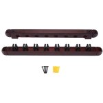 Mise a niveau murale en bois dur porte - queue de billard porte - queue de billard 8 clips accessoires ...