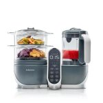 Mixeur cuiseur bb babymoov nutribaby + industrial grey