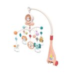 Mobile de berceau a distance pour bb, musique, jouets educatifs, cloche de lit rotative, veilleuse ...
