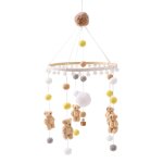 Mobile cpull en bois pour bb, cloche de lit, dessin, animal marin, nuage, coquillage, jouets de confrontatio ...