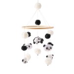Mobile cpull en bois pour bb, cloche de lit, dessin, animal marin, nuage, coquillage, jouets de confrontatio ...