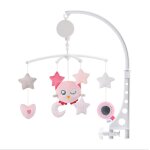 Mobile musical pour bb garon - joue la mlodie - rose hibou
