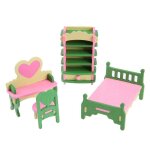 Mobilier miniature en bois pour maison de poup�e pour enfant, d�corations originales pour meubler salle ...