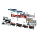 Modlisme ferroviaire ho - dcoration de quai de gare - faller