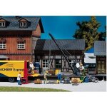 Modlisme ferroviaire ho - grue de chargement - faller