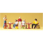 Mod�lisme ho - figurines : etudiants et artistes au caf� - preiser