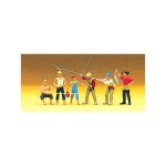 Mod�lisme ho : figurines : p�cheurs a la ligne - preiser