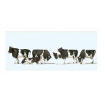 Mod�lisme ho : figurines : set de 6 vaches noires et blanches - preiser