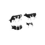 Mod�lisme ho figurines : vaches noires et blanches (30 figurines) - preiser