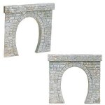 Mod�lisme ponts et tunnels ho - 2 entr�es de tunnel voie unique - faller