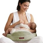Momcozy coussin d'allaitement ergonomique - mousse m�moire ferme - support s�curis� et confortable - ...