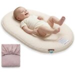 Momcozy r�ducteur de lit b�b� respirant, nid portable avec housse amovible, 72x48cm, certifi� oeko - ...