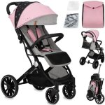 Momi estelle dakar - poussette bébé citadine ultra compacte - de 0 a 36 mois - jusqu'à 22kg - rose Momi estelle dakar - poussette bébé citadine ultra compacte - de 0 a 36 mois - jusqu'à 22kg - rose