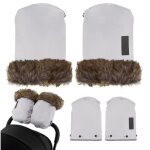 Momi moufles chauffe - mains pour poussette - gants poussettes avec peluche impermable - taille universelle ...