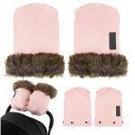 Momi moufles chauffe - mains pour poussette - gants poussettes avec peluche impermable - taille universelle ...