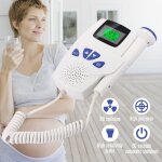 Moniteur de fr�quence cardiaque portable pour b�b� enceinte, doppler domestique, 2. 5mhz, d�tecteur d'ultrason ...