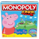 Monopoly junior: peppa pig edition board game for 2 - 4 players, indoor game for kids ages 5 and up