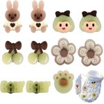 Monst - 10 pices dcorations de chaussures lumineuses, epingles en pvc, accessoires de bricolage, breloques ...