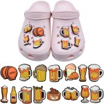 Monst - 15 pices charmes de chaussure, pins pour crocs, breloque pour sabots sandales, cadeau nol ou ...
