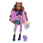 Monster high - clawdeen wolf - poupe avec chien crescent et accessoires