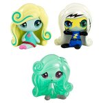 Monster high minis power ghouls frankie stein, an original ghouls lagoona blue and a getting ghostly ...