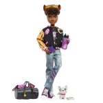 Monster high - poupe clawd wolf et son gargouille bulldog - poupe - 4 ans et +