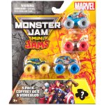 Monster jam marvel, coffret de 5 mini - monster trucks officiels a collectionner a l'�chelle 1:87, jouets ...