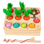 Montessori puzzle carotte bébé compétences forme et taille jeu ferme apprentissage educatif jouet pour ... Montessori puzzle carotte bébé compétences forme et taille jeu ferme apprentissage educatif jouet pour ...