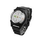Montre boussole portable en silicone, bracelet etanche, lumineux, pour l'ext�rieur, camping, navigation, ...