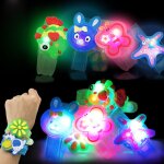 Montre - bracelet lumineuse avec dessin anim cratif, 1 pice, pour garons et filles, flash, brille ...