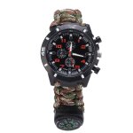 Montre - bracelet de survie 6 en 1, équipement d'extérieur multifonctionnel pour hommes et femmes, camouflage ... Montre - bracelet de survie 6 en 1, équipement d'extérieur multifonctionnel pour hommes et femmes, camouflage ...
