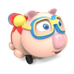 Montre cochon electronique pour enfants, 2. 4g, spray pig, jouet, voiture, electrique, capteur, t�l�commande ...
