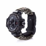 Montre paracorde de survie tactique militaire etanche, multifonctionnelle, bracelet d'urgence pour camping ...