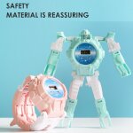 Montre robot electronique pour garon, jouet cratif, transformation de dessin anim, cadeaux d'anniversaire ...