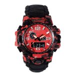 Montre de survie pour camping en plein air, réglable, multifonctionnelle, paracorde, avec boussole, thermomètr ... Montre de survie pour camping en plein air, réglable, multifonctionnelle, paracorde, avec boussole, thermomètr ...