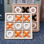 Morpion en bois, jeu de morpion, jeux de socit familiaux, jeu interactif pour enfants