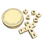 Mots crois�s solitaires d�s jeu artisanal en bois jeu de soci�t� jouet pour multi joueurs