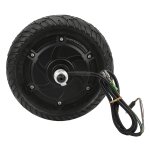 Moteur de moyeu de roue sans balais, moteur de scooter lectrique de 8 pouces, 48v, 350w, avec pneu solide ...