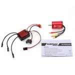 Moteur sans balais sans capteur kk 2838 3600kv, esc etanche 35a pour modle de voiture de course rc 2s ...