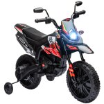 Motocross �lectrique enfant licence officielle aprilia rx 125 max. 6 km / h roues aux. amovibles rouge ...