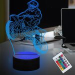Motorcyle hommes cool sport veilleuse télécommande 16 couleurs tactile dimming charge usb atmosphère ... Motorcyle hommes cool sport veilleuse télécommande 16 couleurs tactile dimming charge usb atmosphère ...