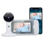 Motorola nursery vm64 - 4. 3 moniteur vid�o wifi pour b�b� avec cam�ra - application pour smartphone, ...