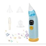Mouche bb electrique, aspirateur nasal rechargeable avec 5 niveaux d'aspiration et 3 embouts en silicone ...