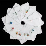 Mouchoirs college en dentelle pour femmes et enfants, coton, serviette de visage pour bb, cadeau de ...